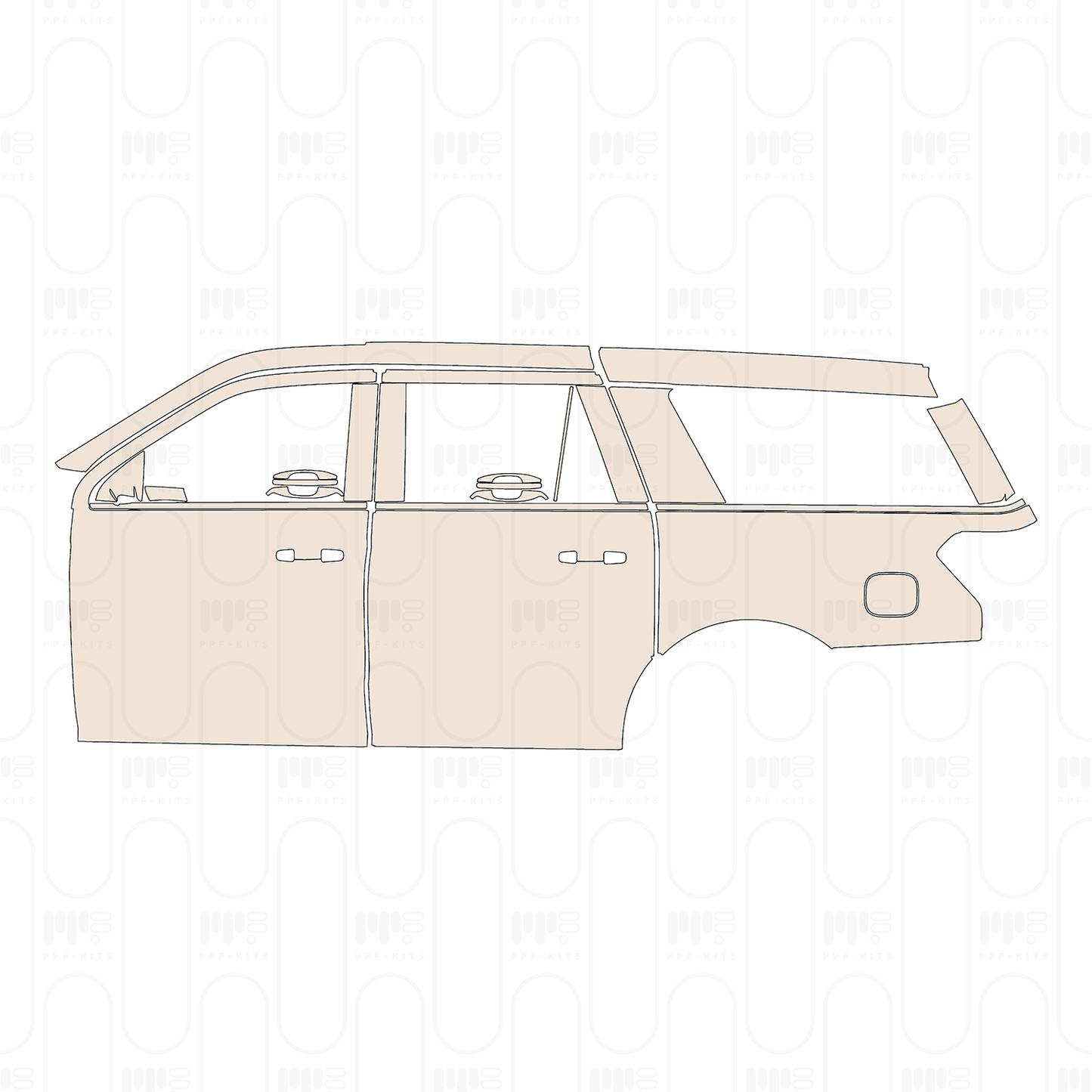 Voorgesneden PPF Ford Expedition Extended Wheelbase XLT 2022