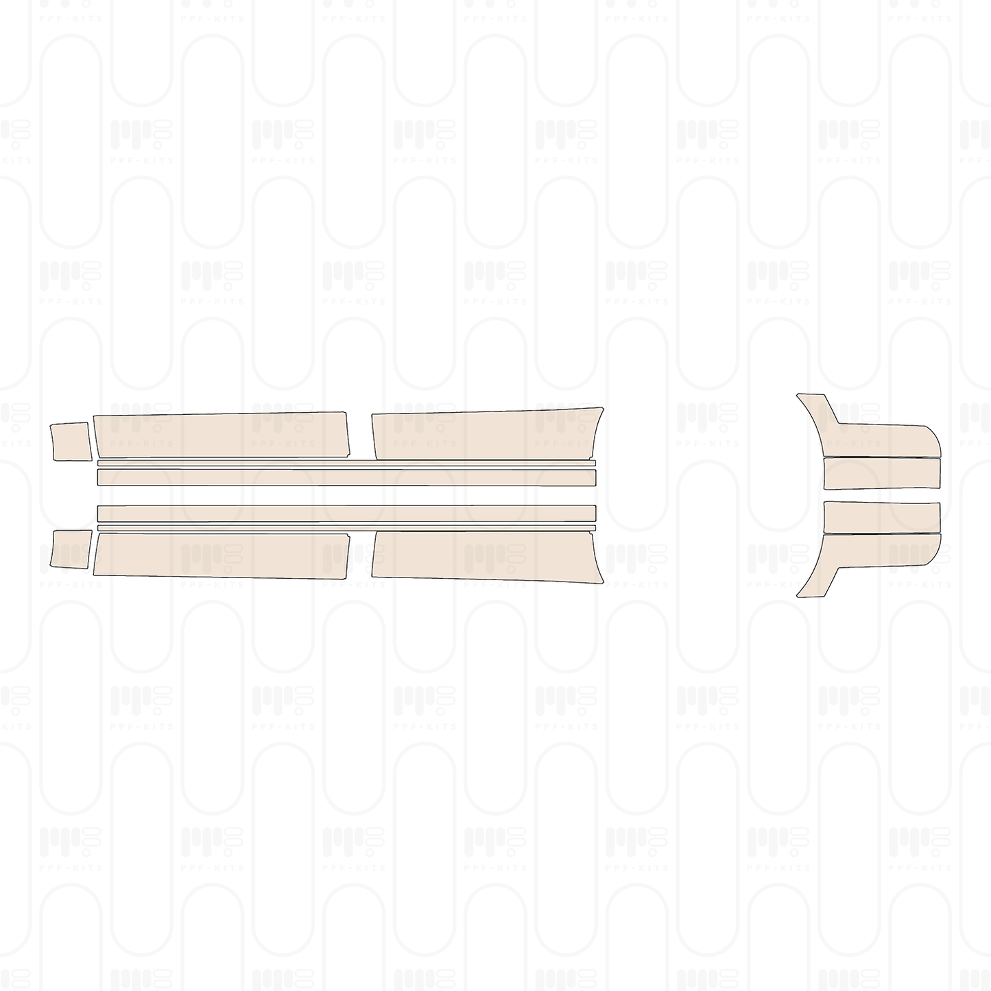 Voorgesneden PPF Ford Expedition Extended Wheelbase King Ranch 2022