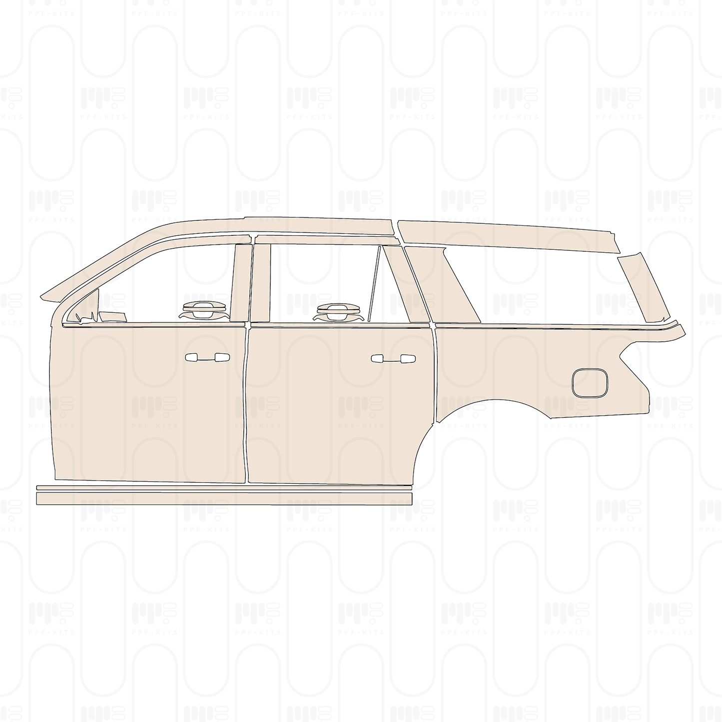 Voorgesneden PPF Ford Expedition Extended Wheelbase Platinum 2022
