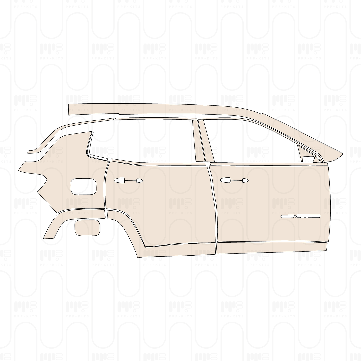 Voorgesneden PPF JEEP Compass Limited 2022