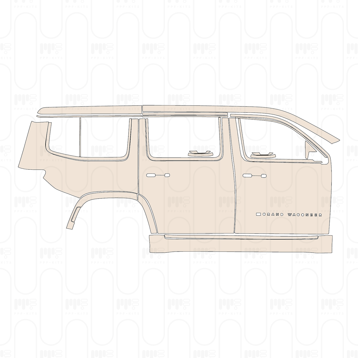 Voorgesneden PPF JEEP Grand Wagoneer Standard Wheelbase Series II 2022