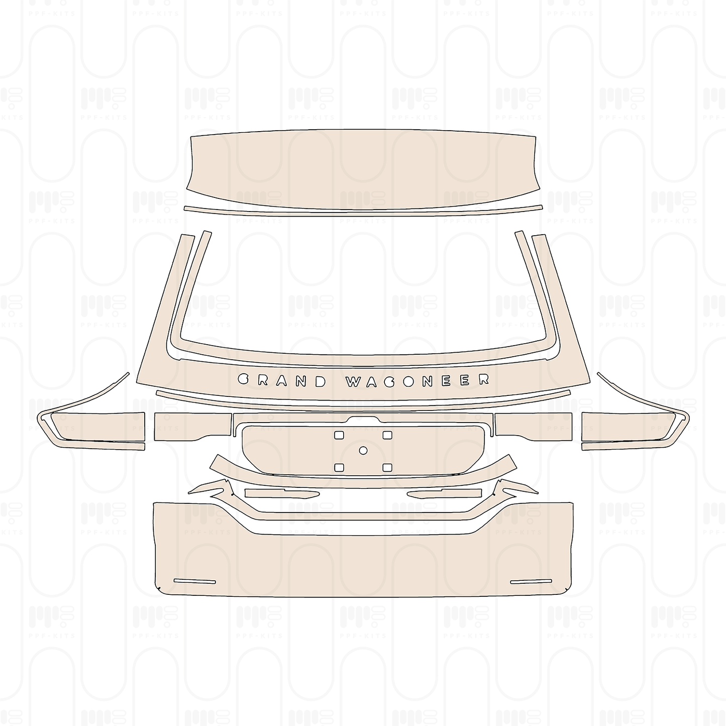 Voorgesneden PPF JEEP Grand Wagoneer Standard Wheelbase Series II 2022