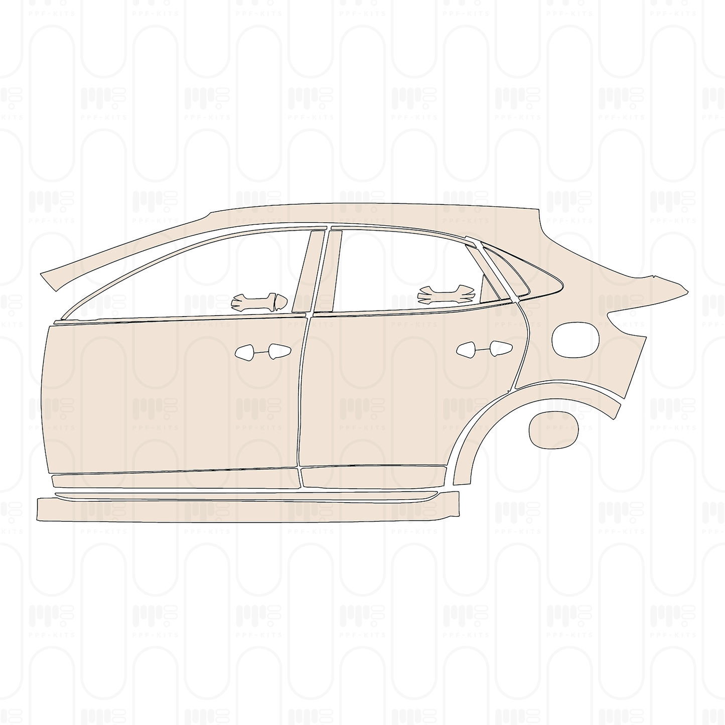 Voorgesneden PPF KIA Xceed (EU) Base 2022