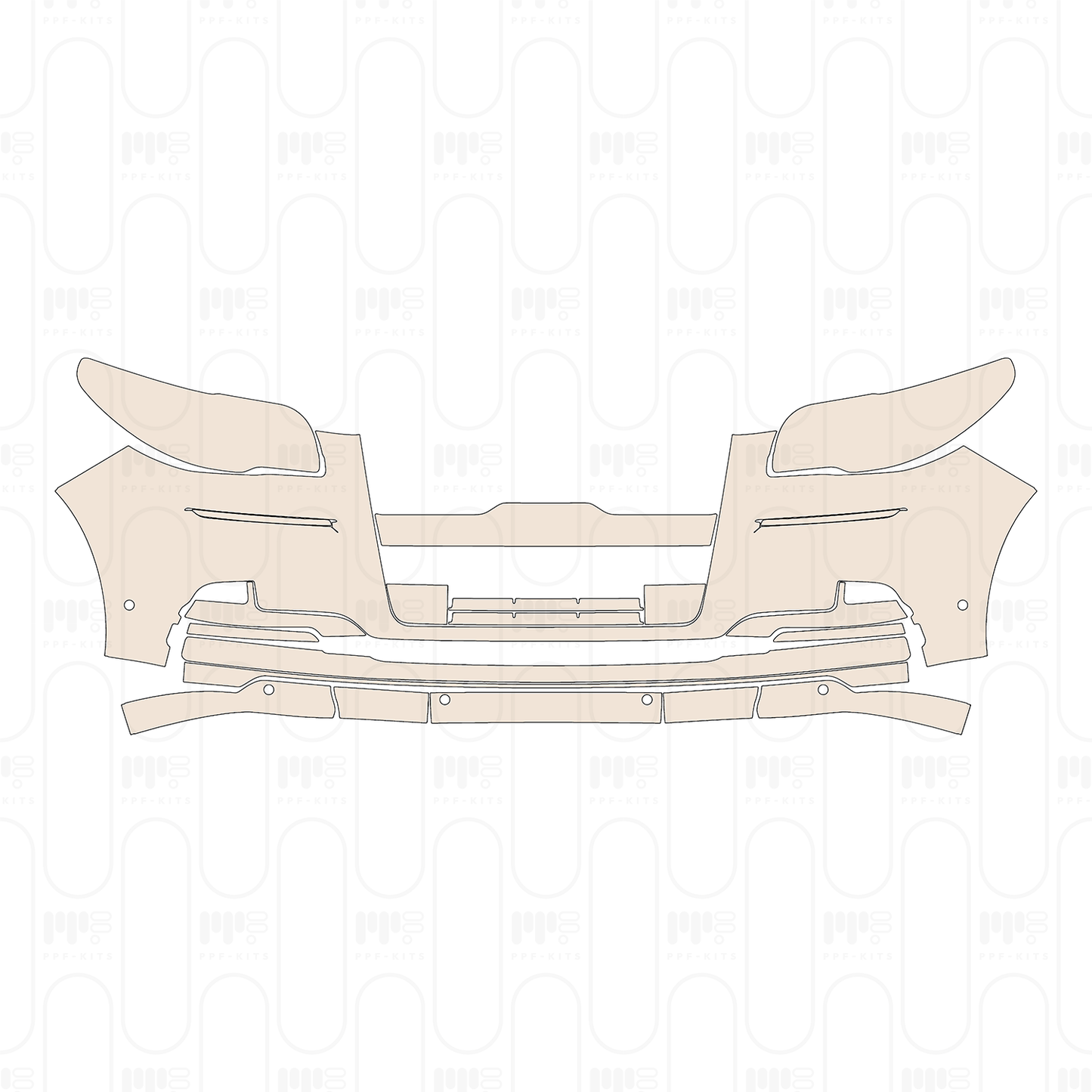 Voorgesneden PPF Lincoln Navigator Extended Wheelbase 2022