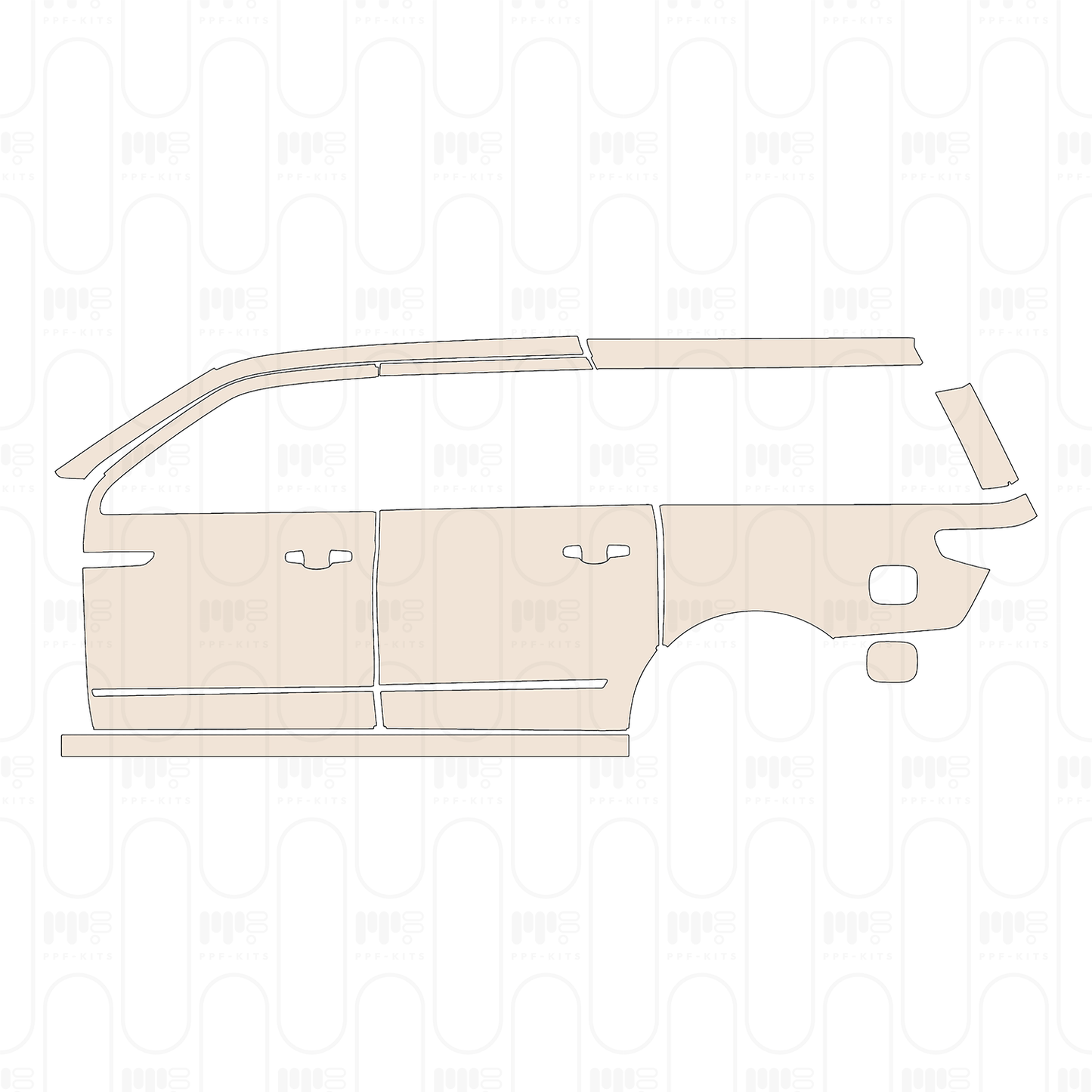 Voorgesneden PPF Lincoln Navigator Extended Wheelbase 2022