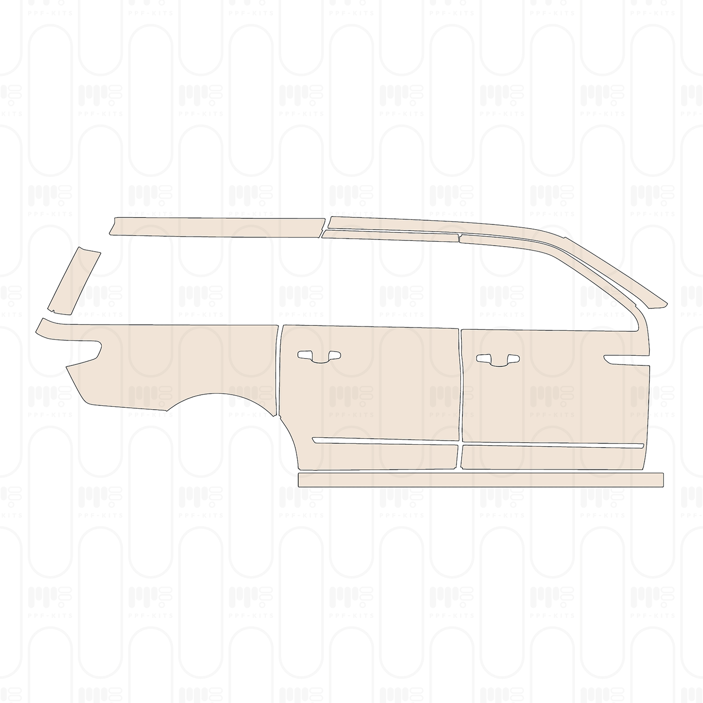 Voorgesneden PPF Lincoln Navigator Extended Wheelbase 2022