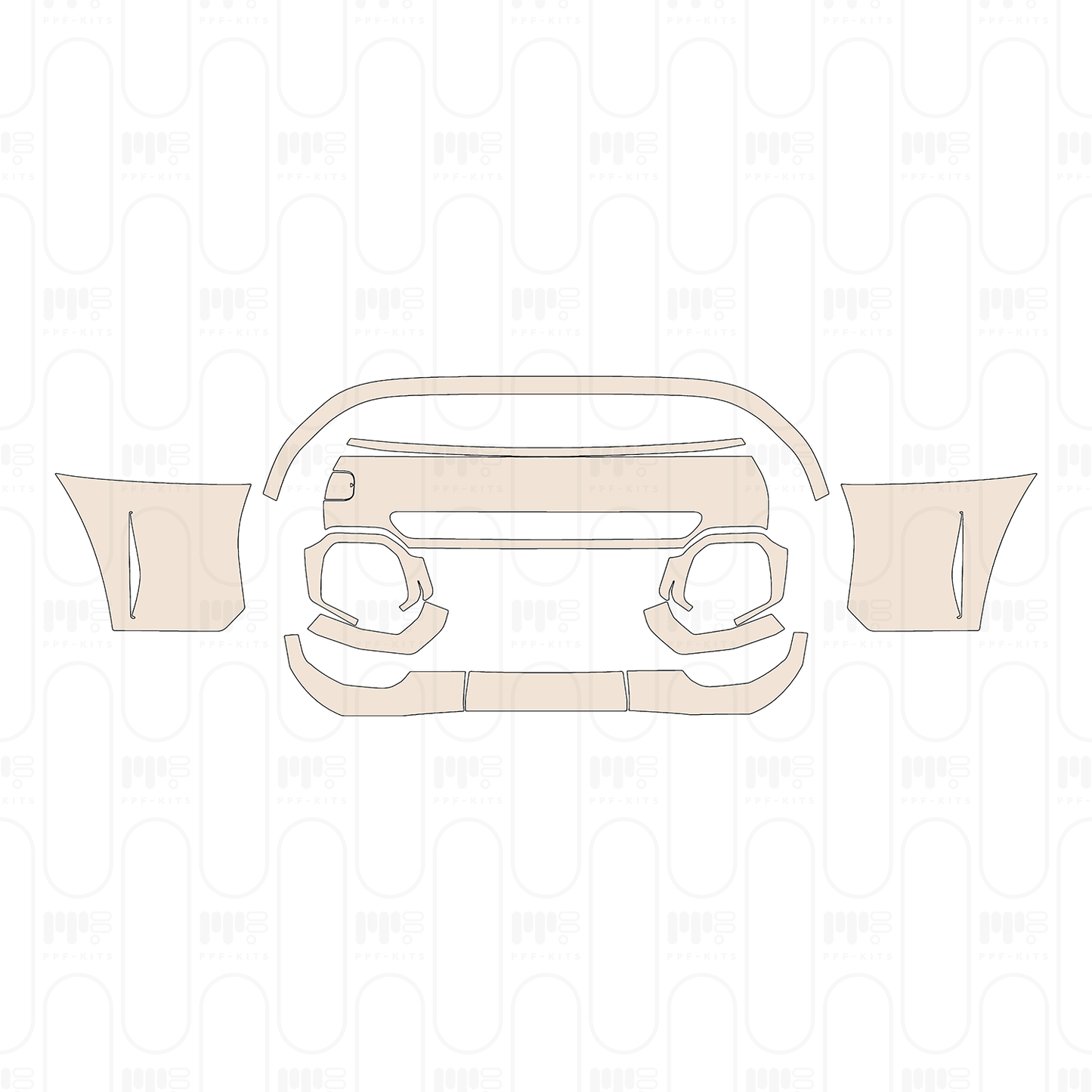 Voorgesneden PPF MINI Hardtop 2 Door Cooper S Base 2022