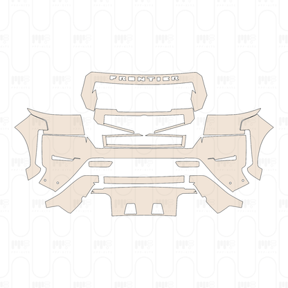 Voorgesneden PPF Nissan Frontier Crew Cab Pro-4X 2022