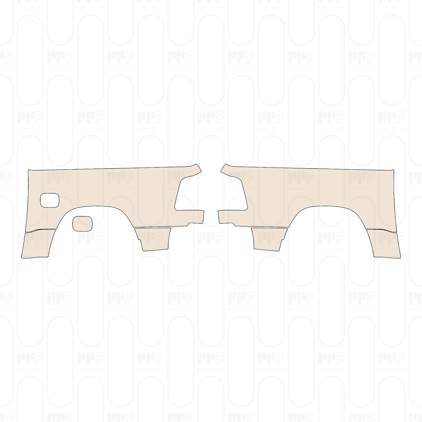 Voorgesneden PPF RAM Trucks 1500 Crew Cab Tradesman 2022