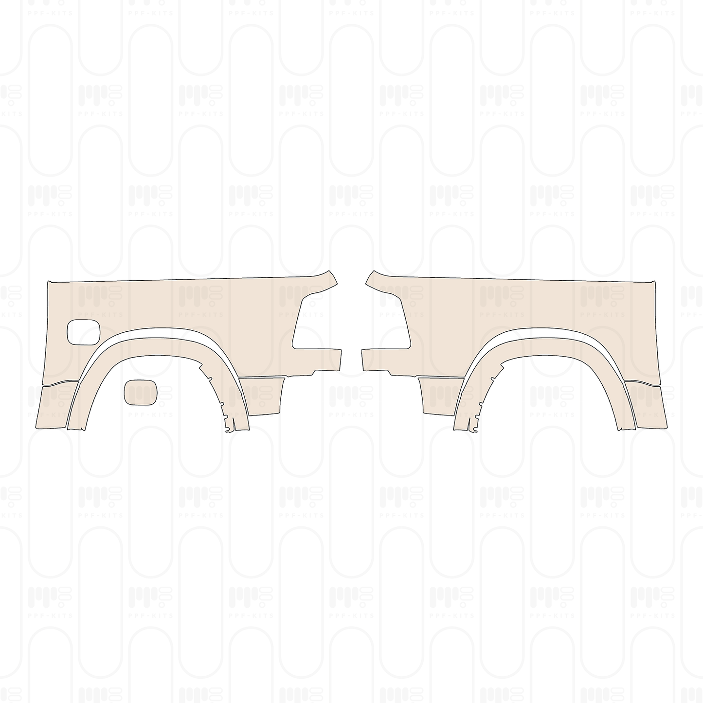 Voorgesneden PPF RAM Trucks 1500 Crew Cab Limited 2022