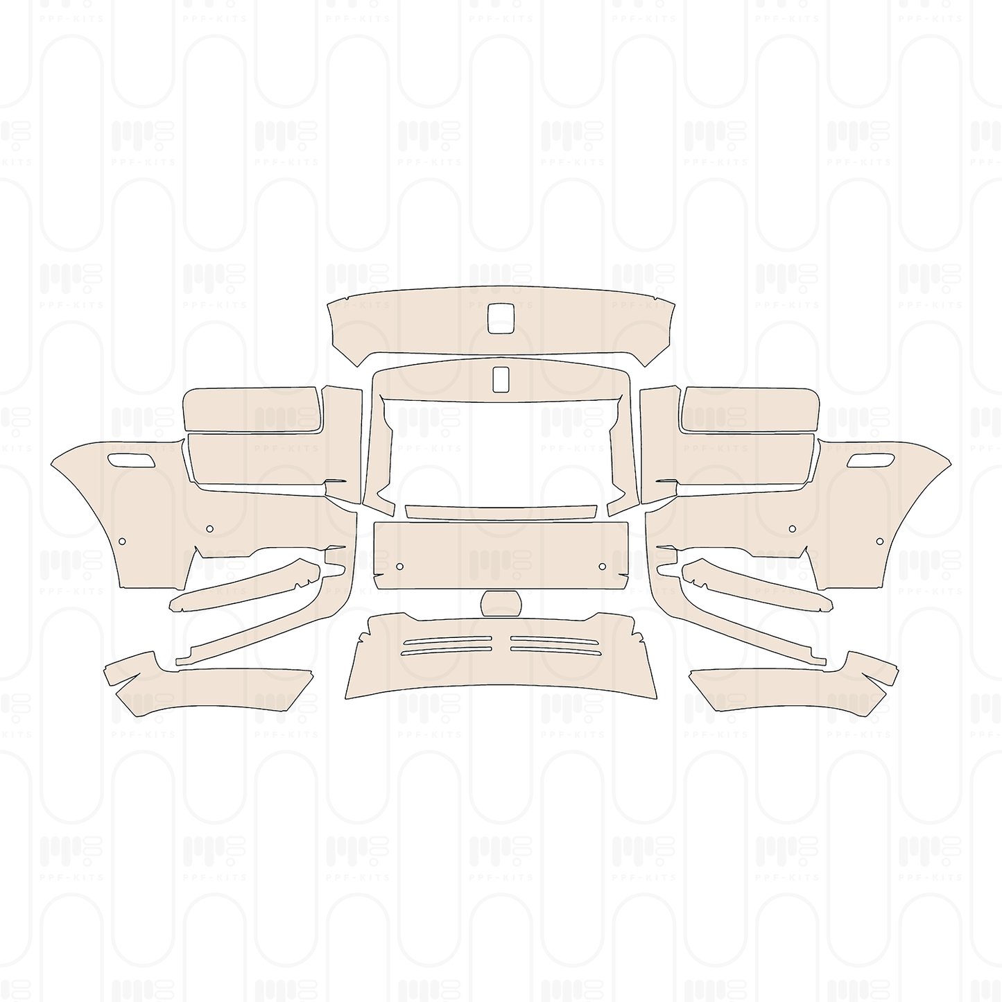 Voorgesneden PPF Rolls-Royce Cullinan 2021