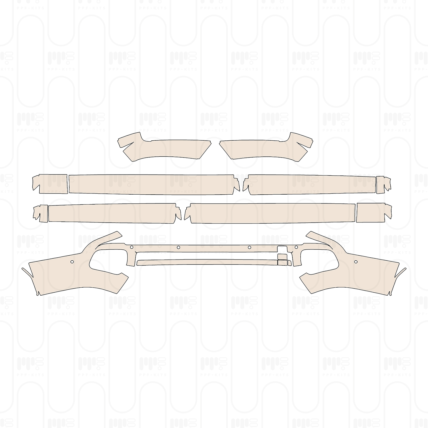 Voorgesneden PPF Rolls-Royce Cullinan 2021