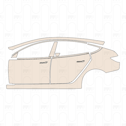 Voorgesneden PPF Tesla Model 3 (Highland) Premium 2023