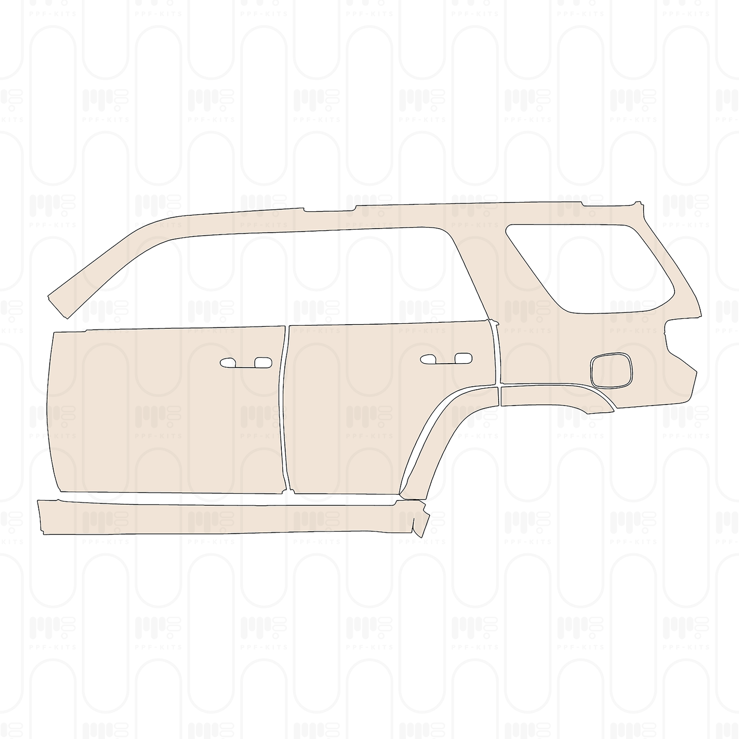 Voorgesneden PPF Toyota 4 Runner TRD Sport 2023