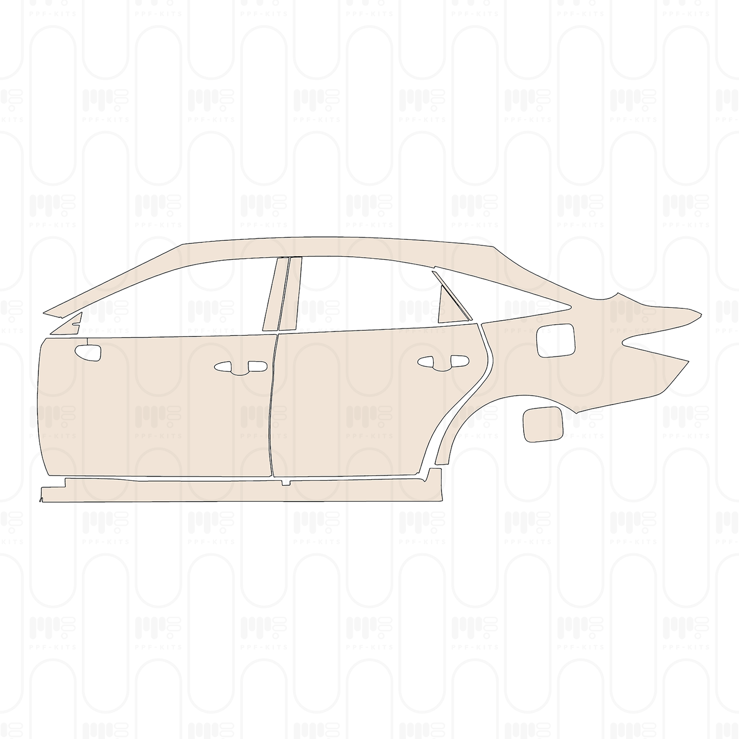 Voorgesneden PPF Toyota Avalon Sport 2022