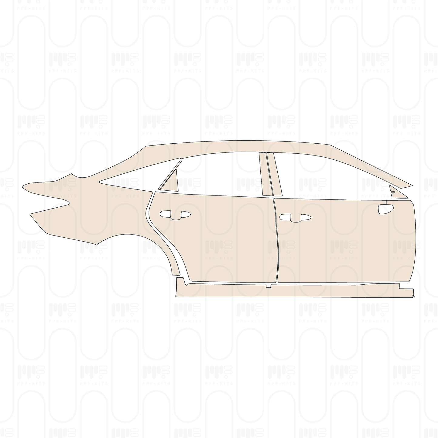 Voorgesneden PPF Toyota Avalon Sport 2022