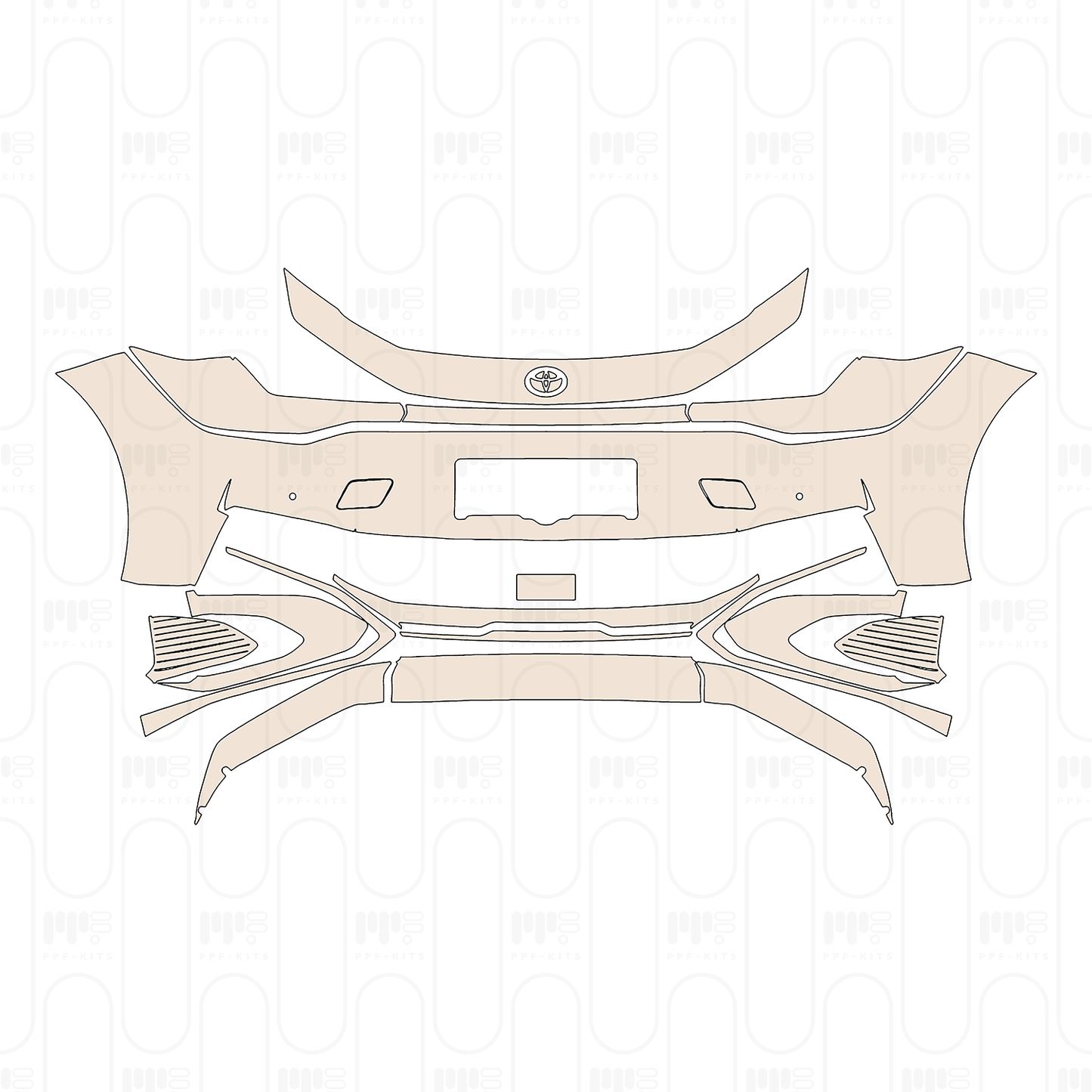 Voorgesneden PPF Toyota bZ3 2023