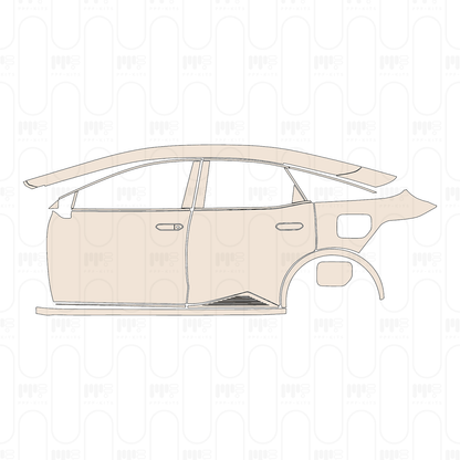 Voorgesneden PPF Toyota bZ3 2023