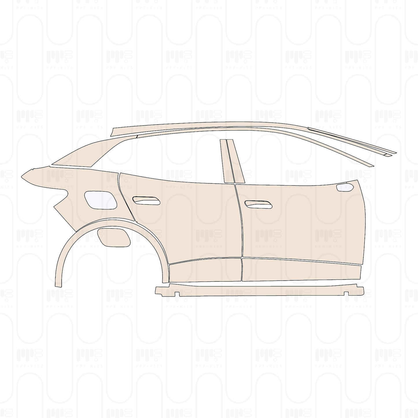 Voorgesneden PPF Volkswagen ID.4 GTX 2022