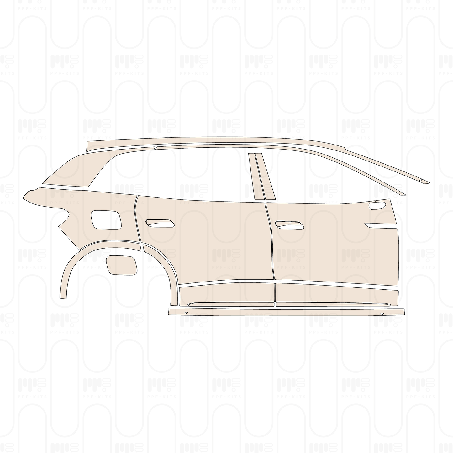 Voorgesneden PPF Volkswagen ID.6 X 2023