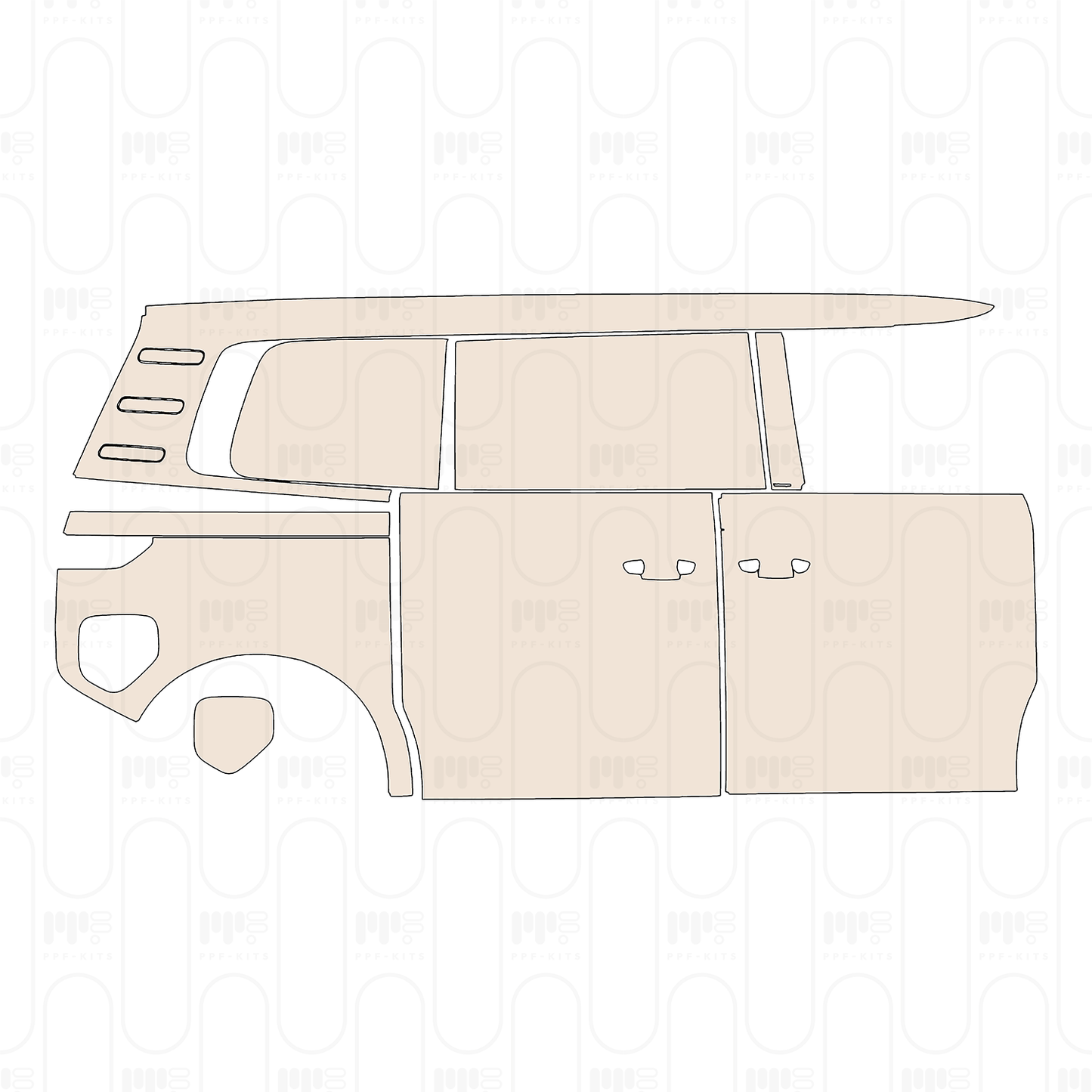 Voorgesneden PPF Volkswagen ID.BUZZ Standard Wheelbase Cargo 2023