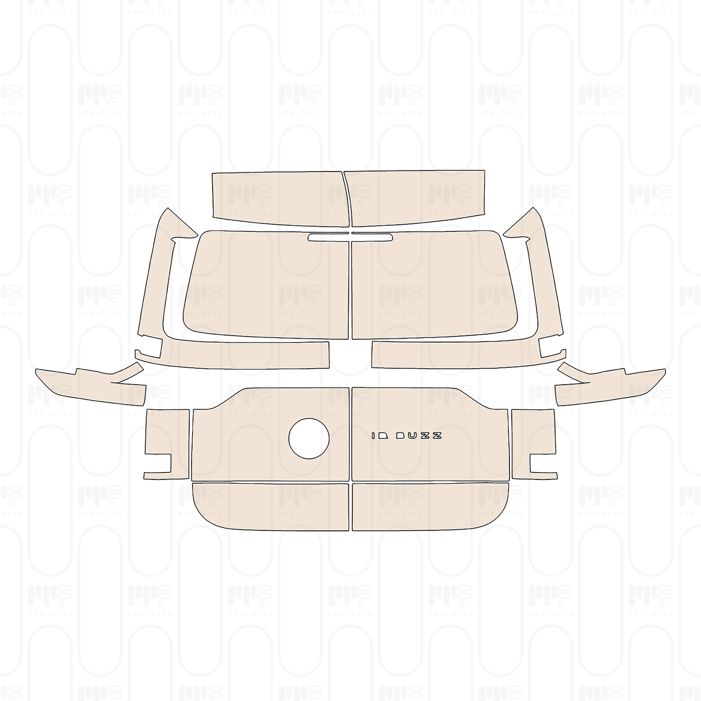 Voorgesneden PPF Volkswagen ID.BUZZ Standard Wheelbase Cargo 2023