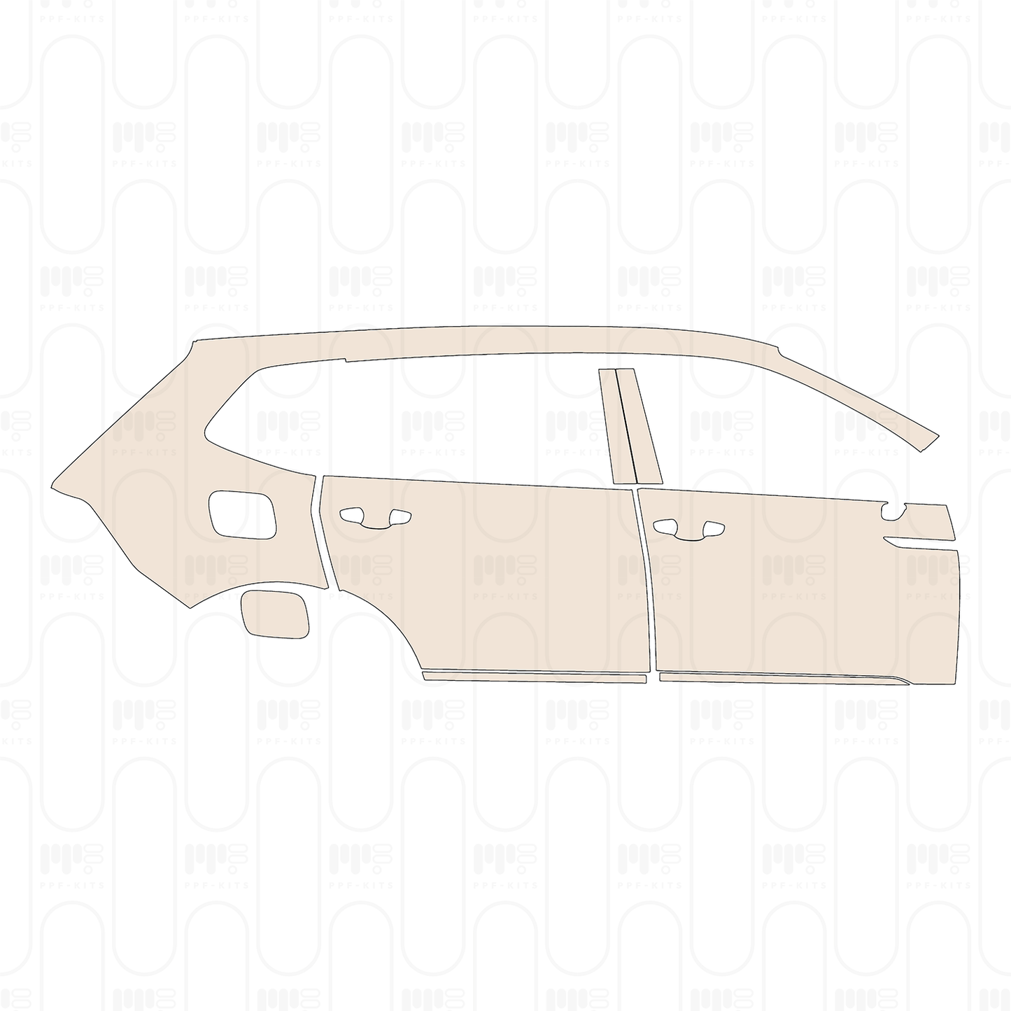 Voorgesneden PPF Volkswagen Tiguan L Base 2022