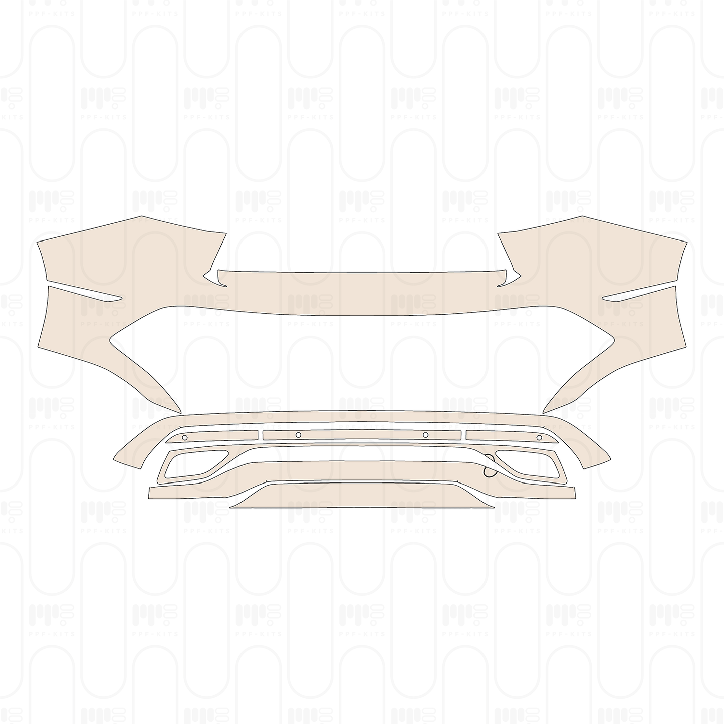 Voorgesneden PPF Volkswagen Tiguan X 2023
