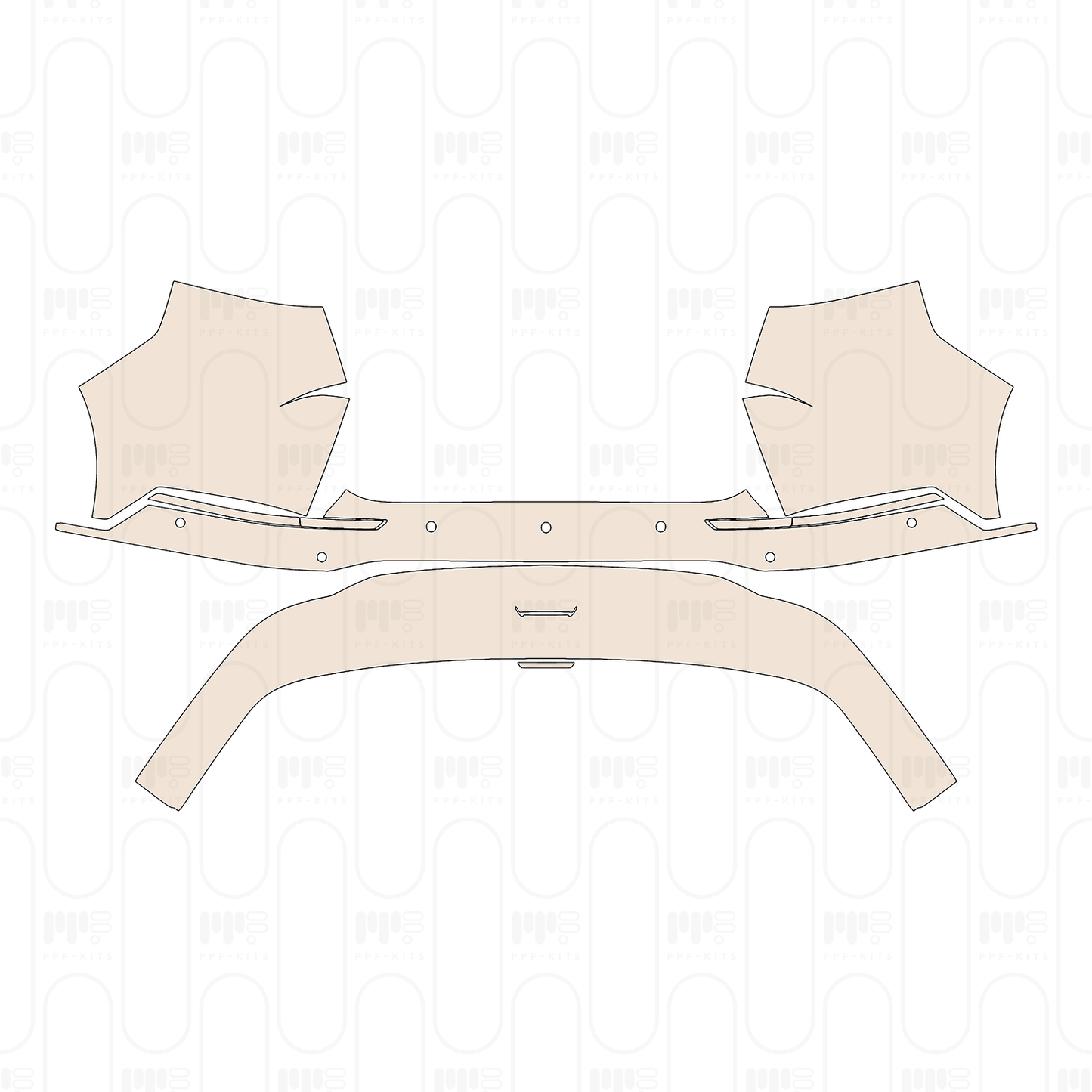 Voorgesneden PPF Xpeng X9 2024