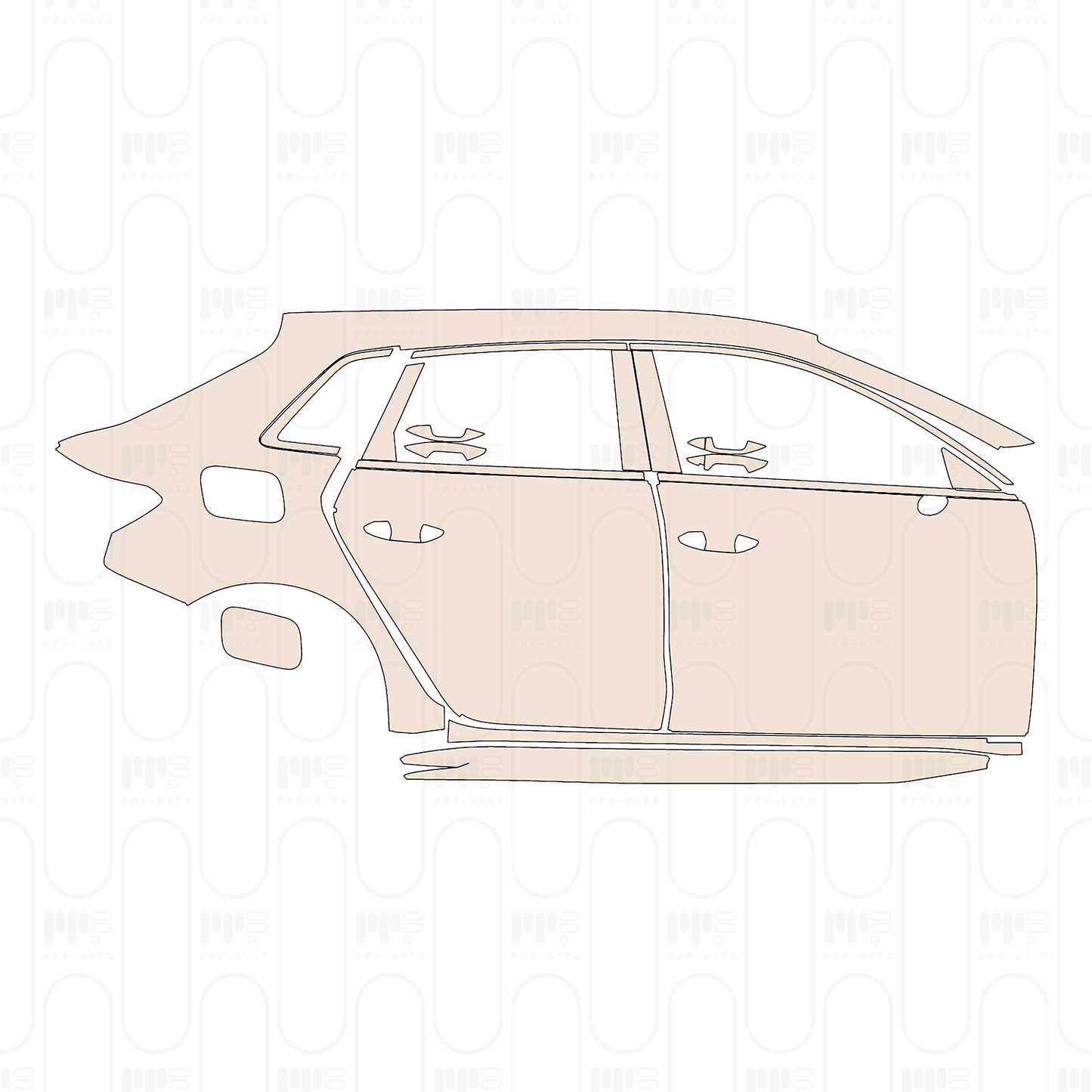 Voorgesneden PPF Audi A3 Sportback S-Line 2022