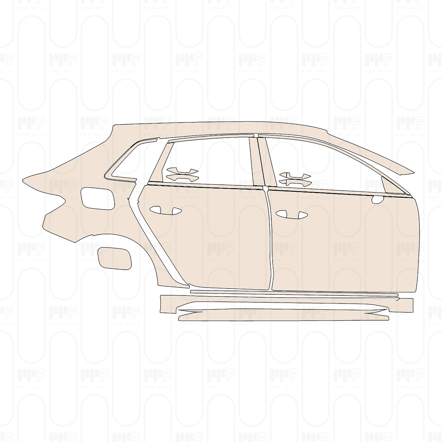 Voorgesneden PPF Audi A3 Sportback RS3 2022