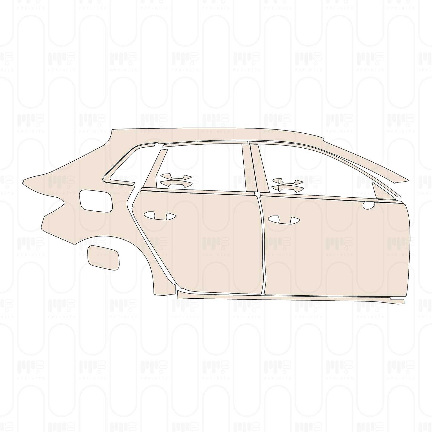 Voorgesneden PPF Audi A3 Sportback Base 2022