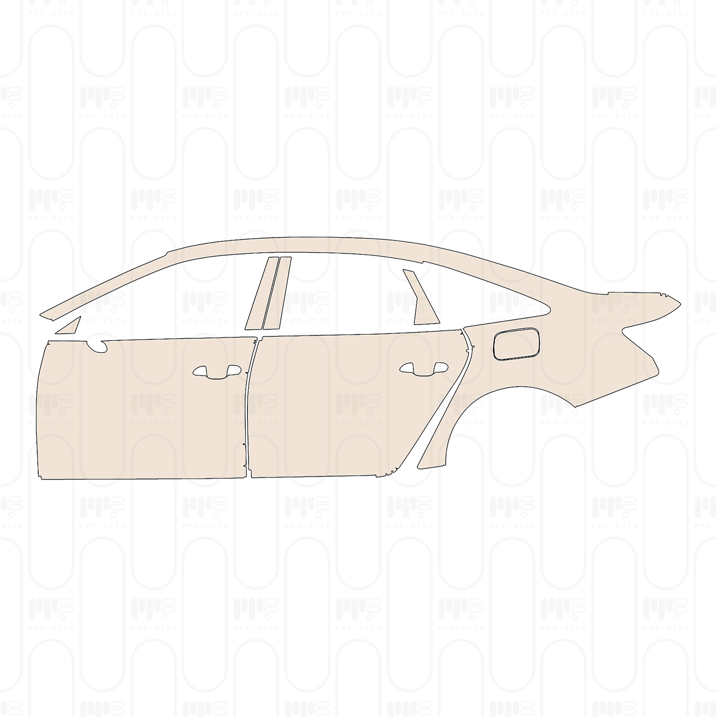 Voorgesneden PPF Audi A6 A6L TFSI e S-Line 2022