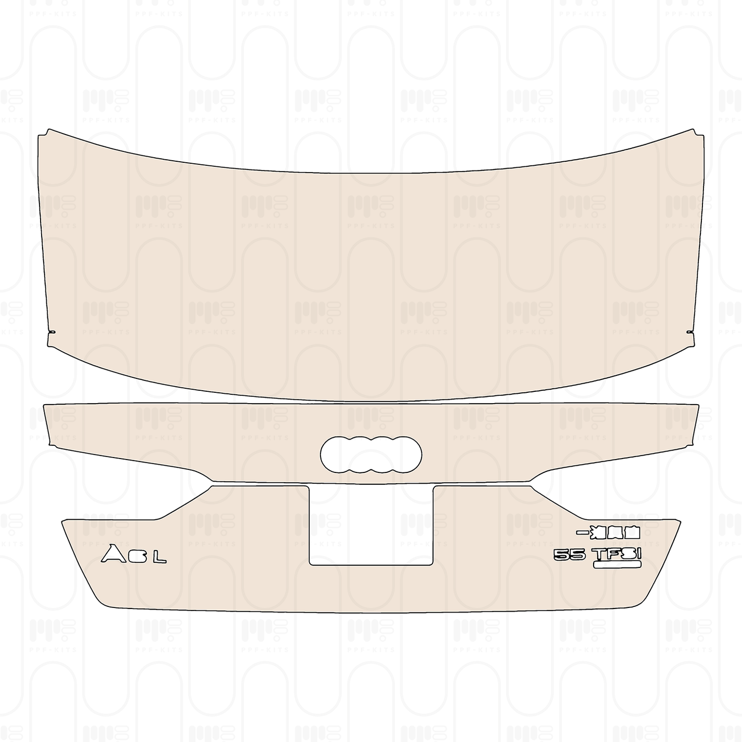 Voorgesneden PPF Audi A6 A6L Base 2022
