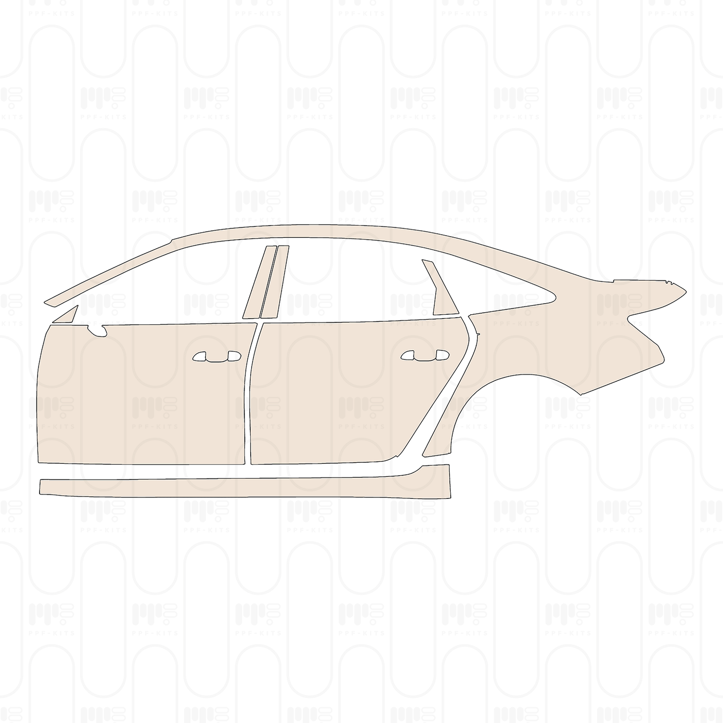 Voorgesneden PPF Audi A6 A6L Base 2022