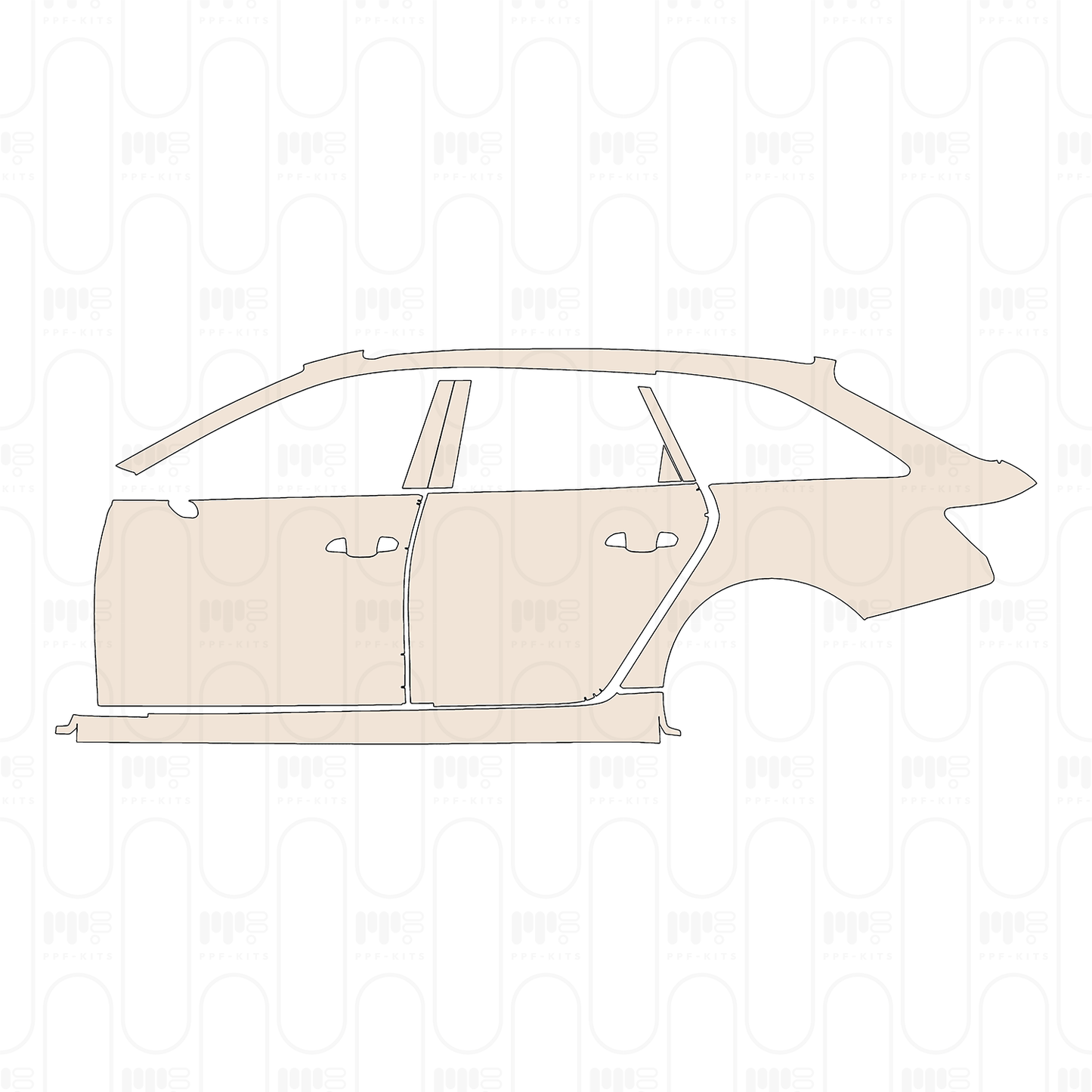 Voorgesneden PPF Audi A6 Avant S-Line 2019
