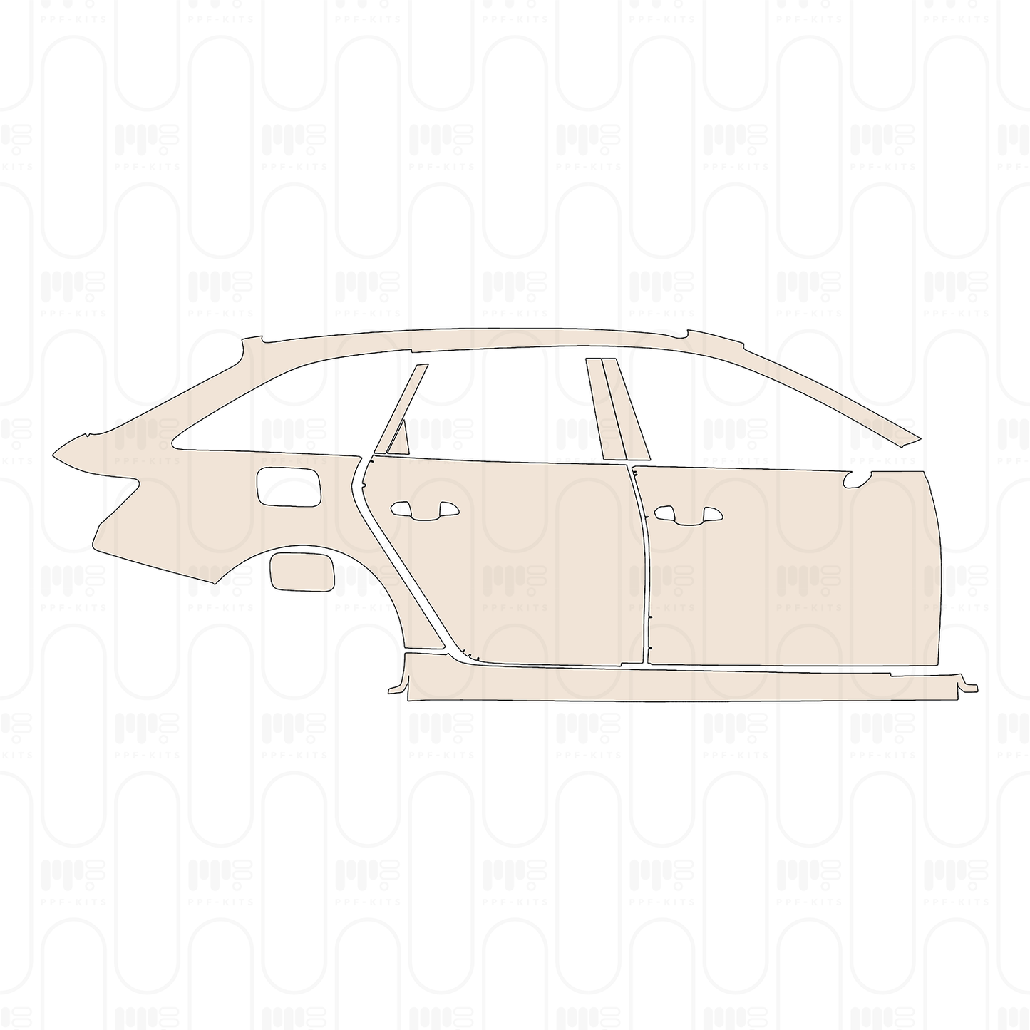 Voorgesneden PPF Audi A6 Avant S-Line 2019