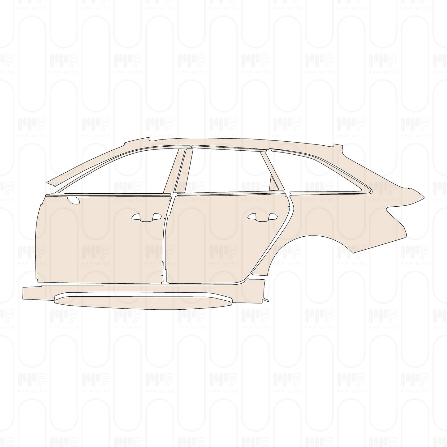 Voorgesneden PPF Audi A6 RS6 Avant 2023
