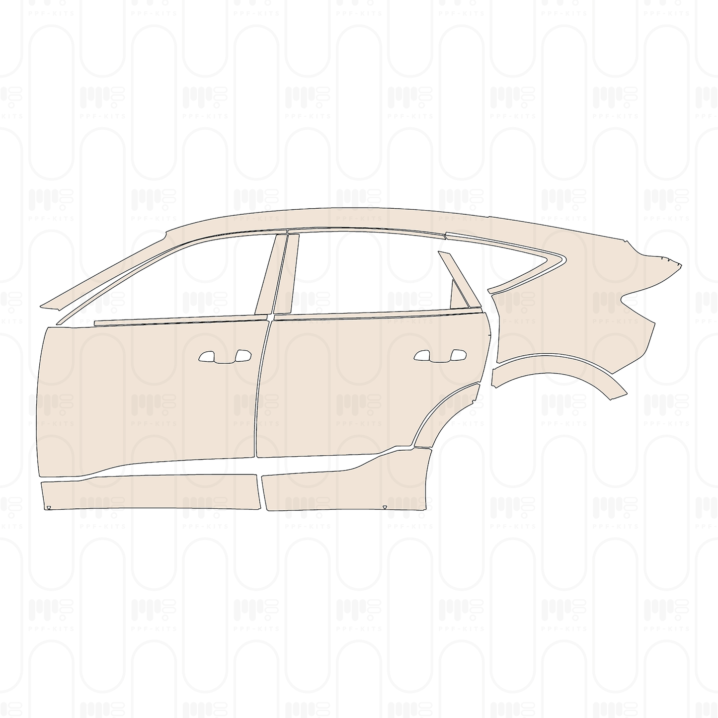 Voorgesneden PPF Audi e-tron Sportback S-Line 2022