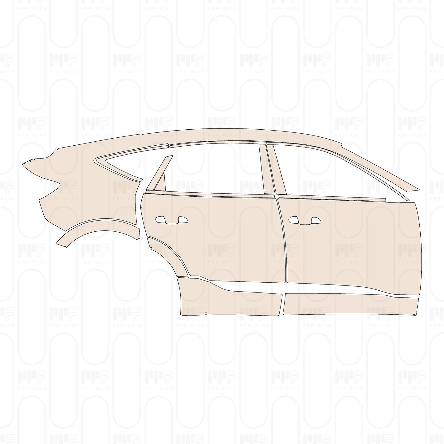 Voorgesneden PPF Audi e-tron Sportback S-Line 2022