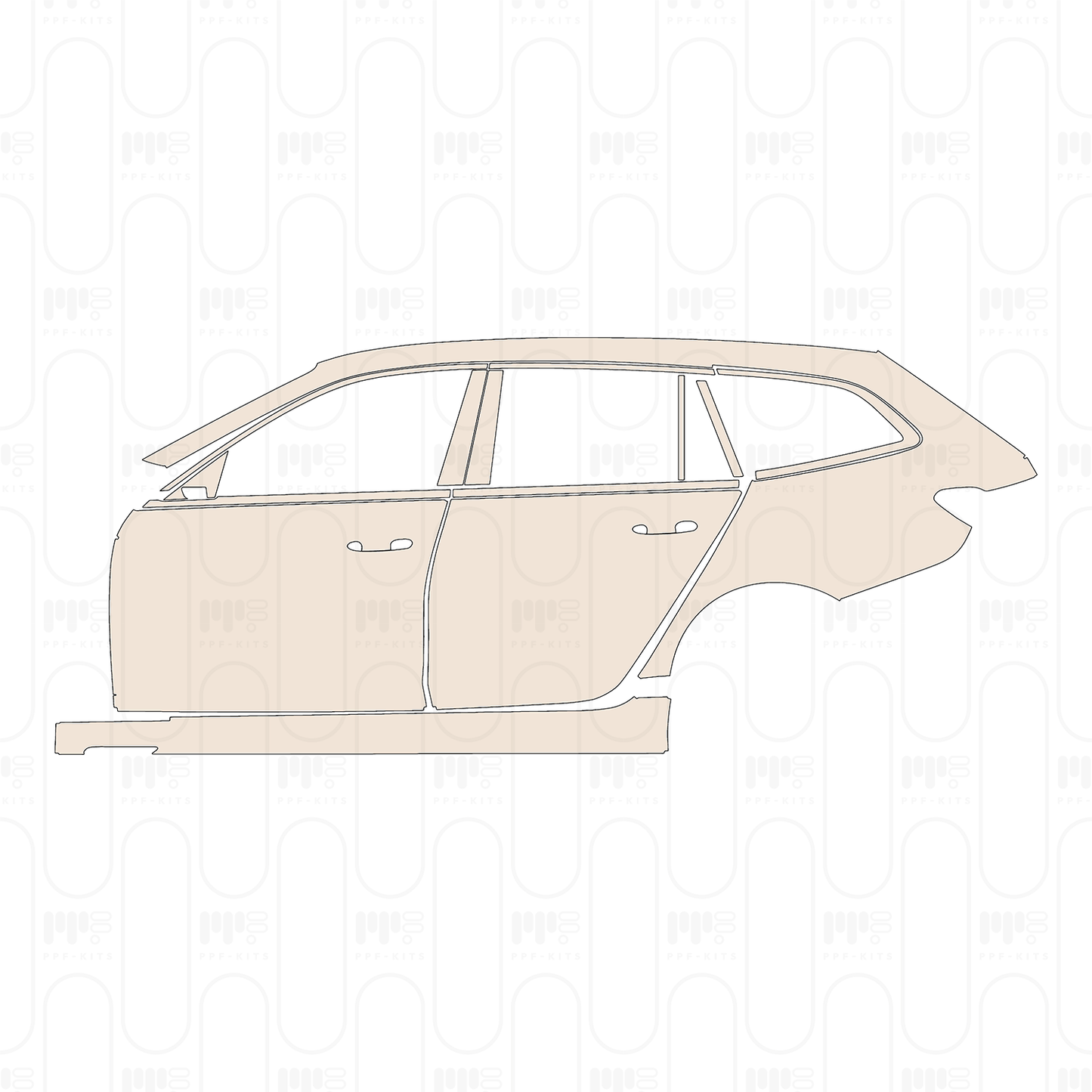 Voorgesneden PPF BMW 3 Series Touring M Sport 2022