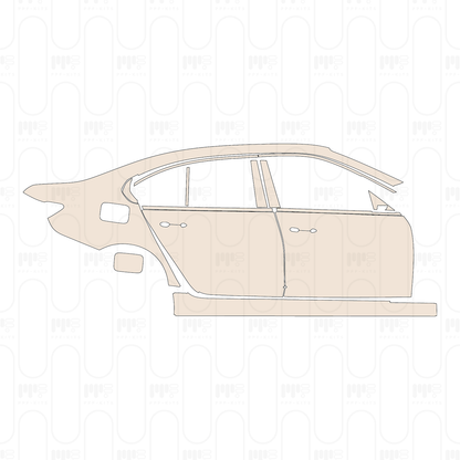 Voorgesneden PPF BMW 3 Series Sedan Base Extended Wheelbase 2022