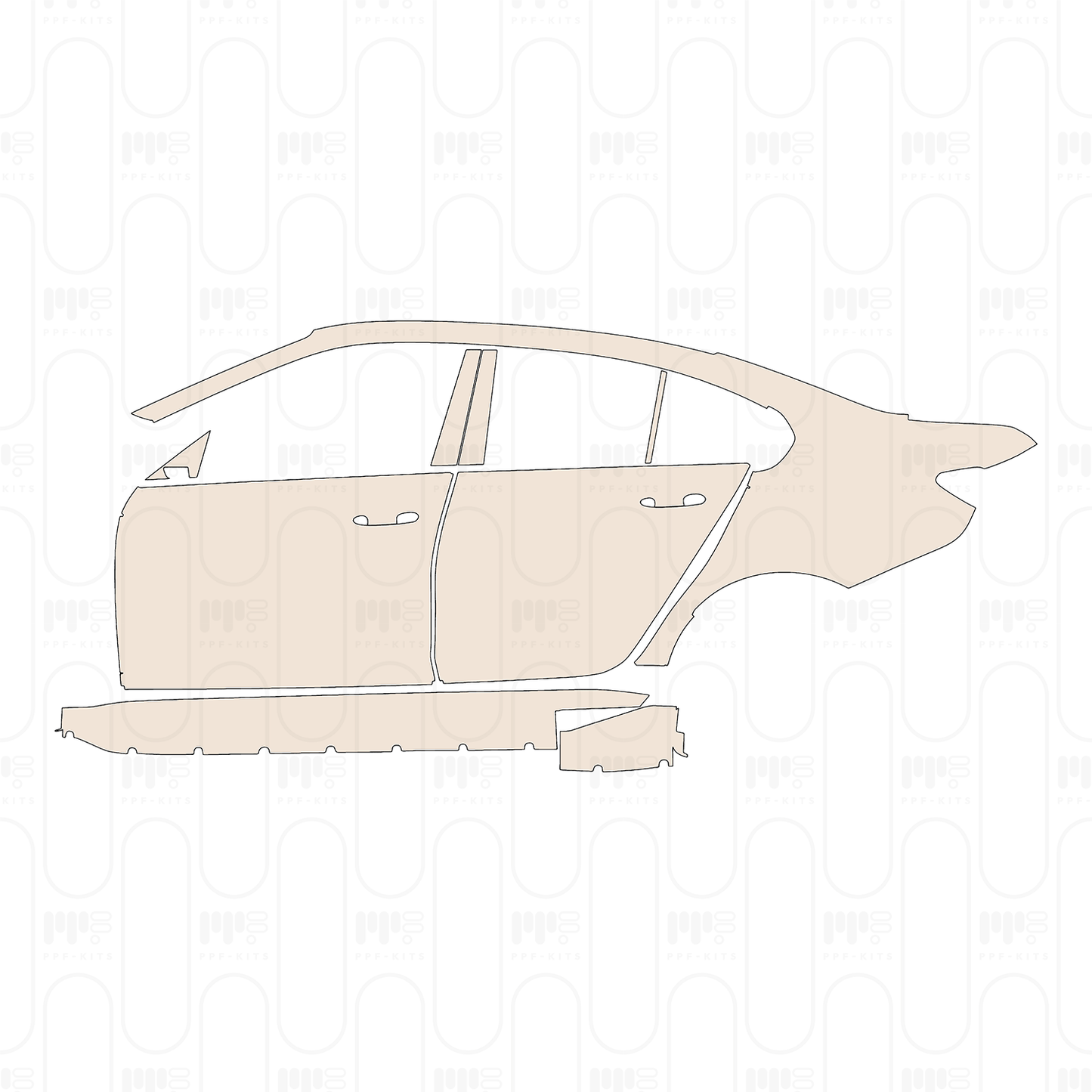 Voorgesneden PPF BMW 3 Series Sedan M3 2021