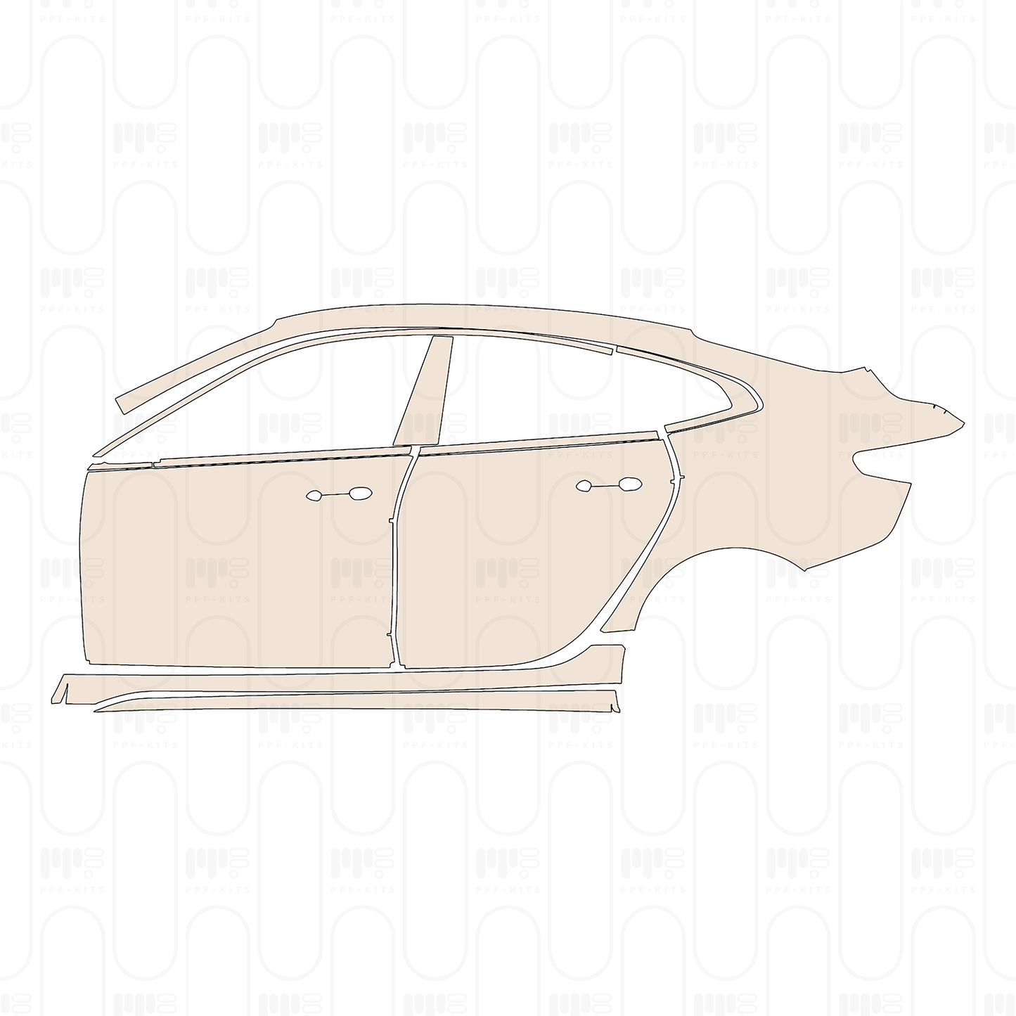 Voorgesneden PPF BMW 2 Series Gran Coupe (Standard Wheelbase) Msport 2022