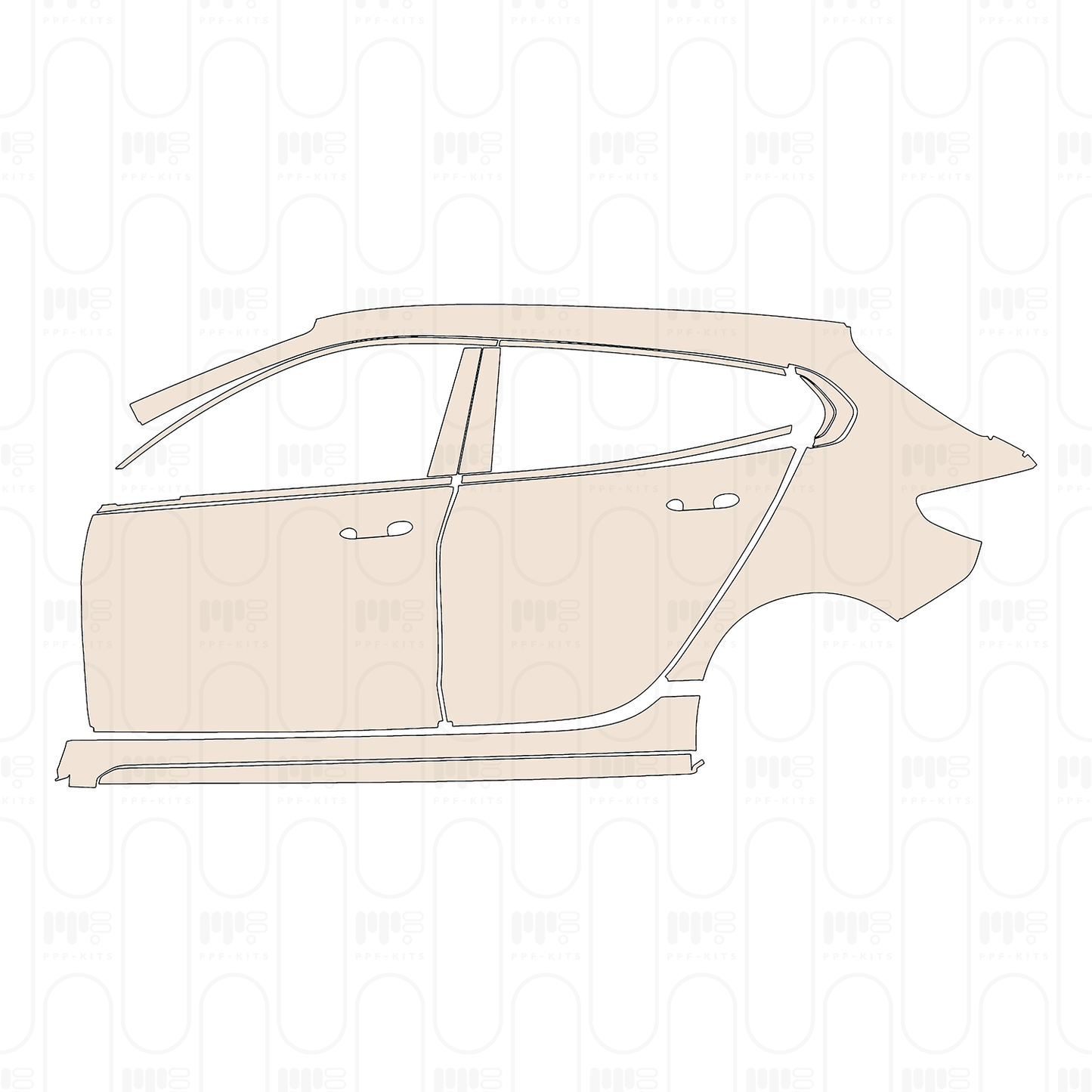Voorgesneden PPF BMW 1 Series 5-door Sports Hatch M Sport 2022