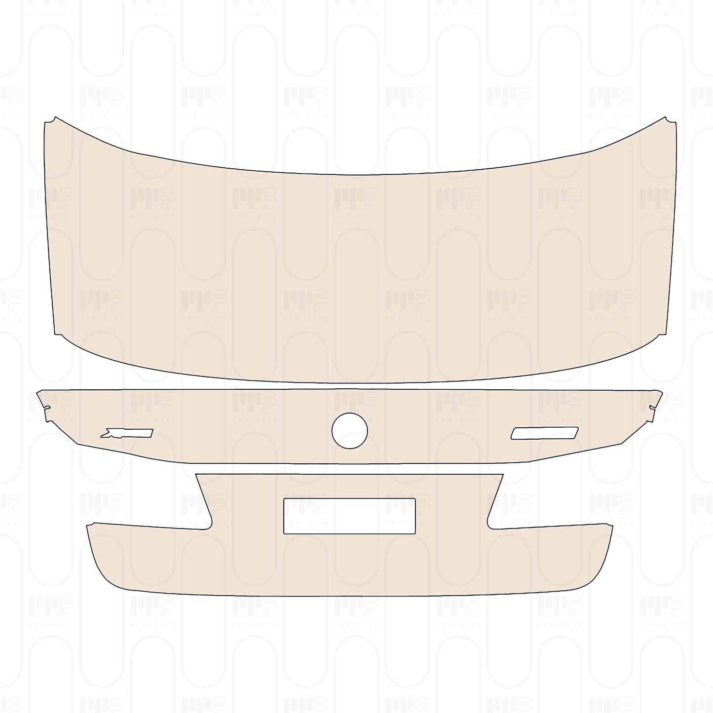 Voorgesneden PPF BMW 5 Series Sedan Standard Wheelbase Base 2022