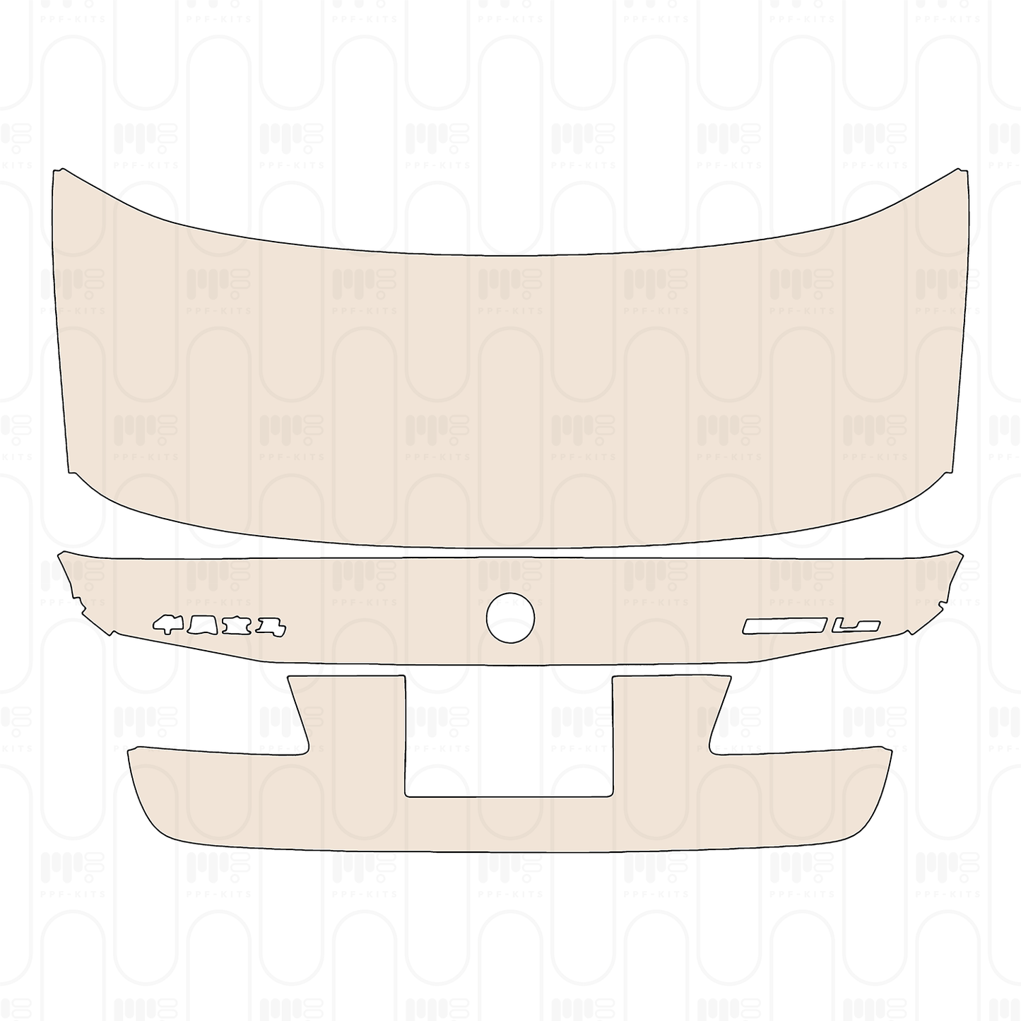 Voorgesneden PPF BMW 5 Series Sedan Extended Wheelbase Luxury 2022