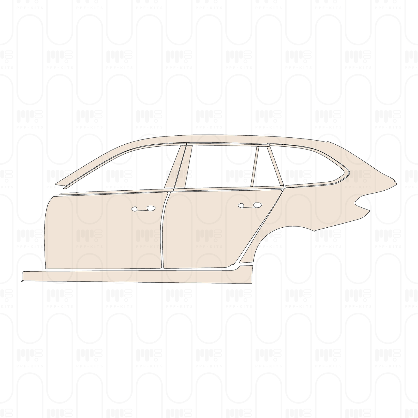 Voorgesneden PPF BMW 5 Series Touring Base 2022