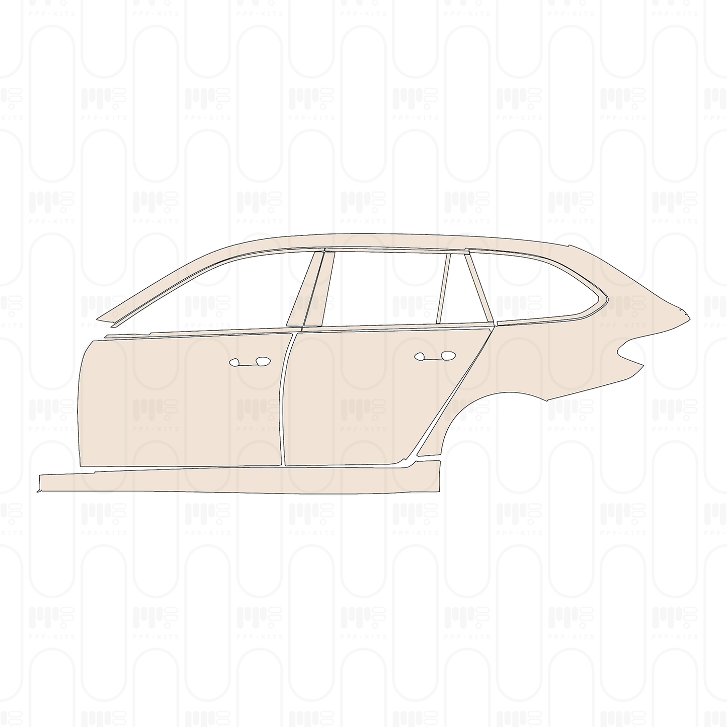 Voorgesneden PPF BMW 5 Series Touring M Sport 2022