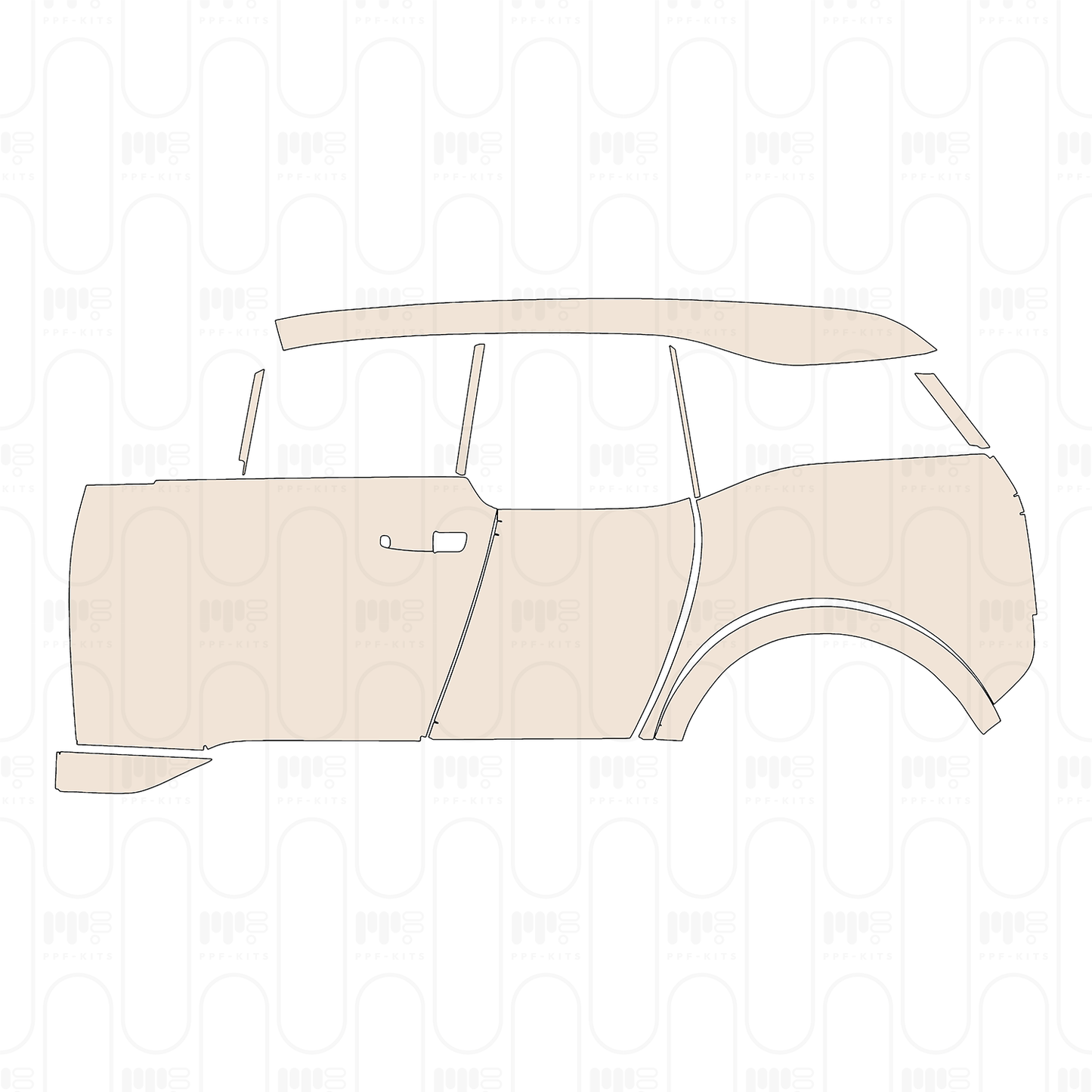 Voorgesneden PPF BMW i3S 2022